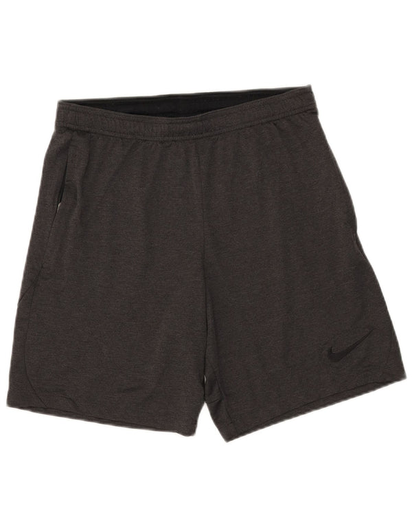 Pantaloncini sportivi Nike Dri Fit Slim Fit da uomo in poliestere grigio medio