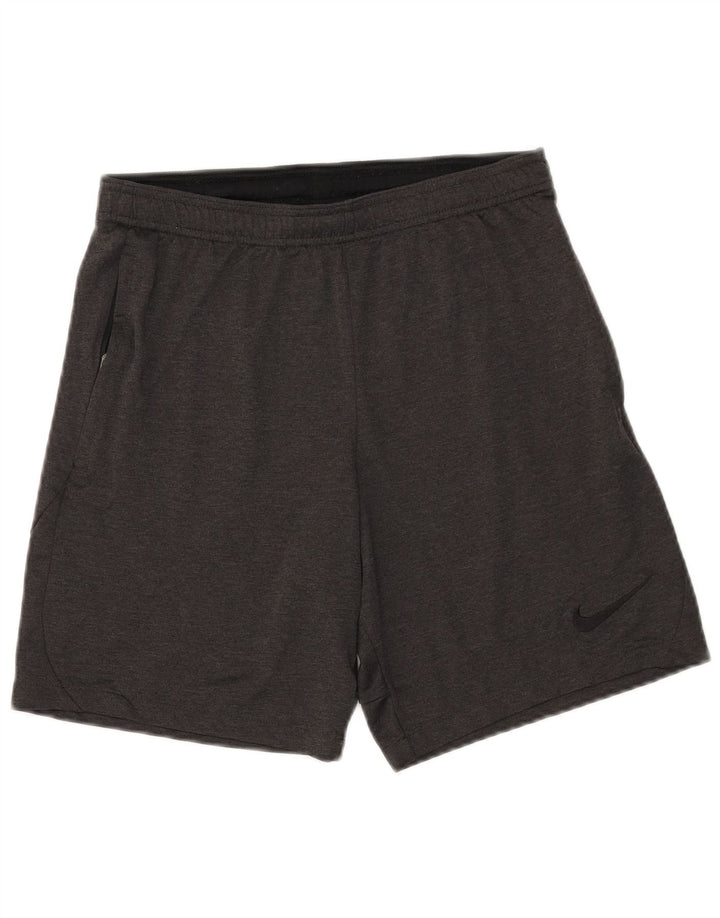 Pantaloncini sportivi Nike Dri Fit Slim Fit da uomo in poliestere grigio medio