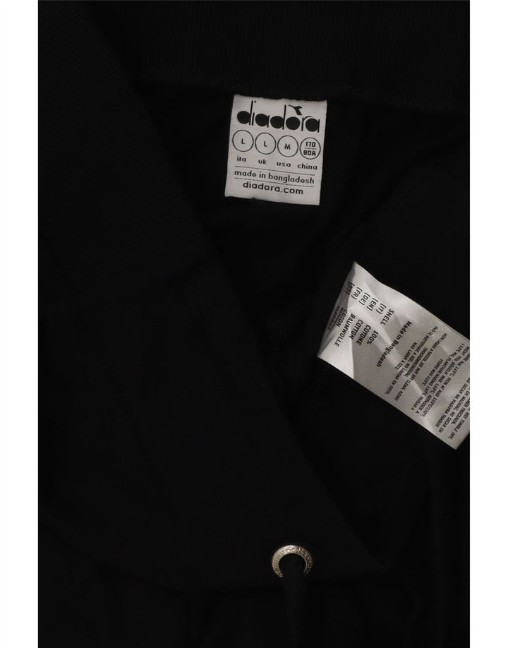 Pantaloni da tuta da donna Diadora Joggers UK 16 Large Nero Cotone