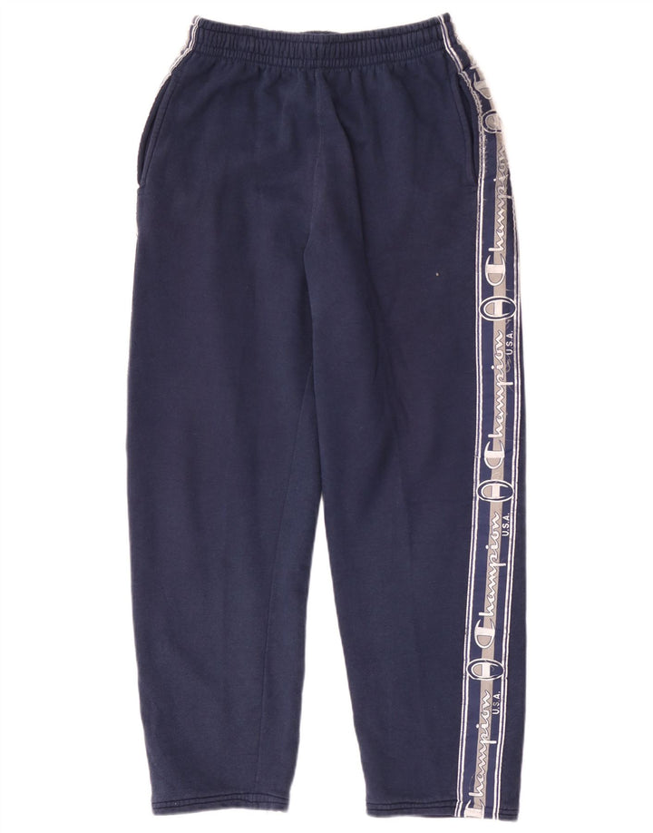 Pantaloni da tuta grafica da uomo Champion a blocchi di colore blu navy medio