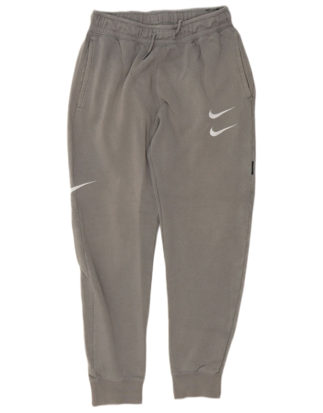 Pantaloni da tuta con grafica Nike da uomo, pantaloni da jogging, piccoli, in cotone grigio