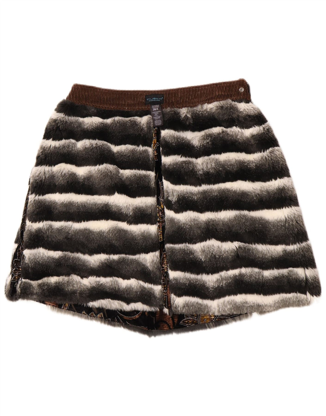 Minigonna da donna Custo Barcelona EU 38 media W32 floreale multicolore