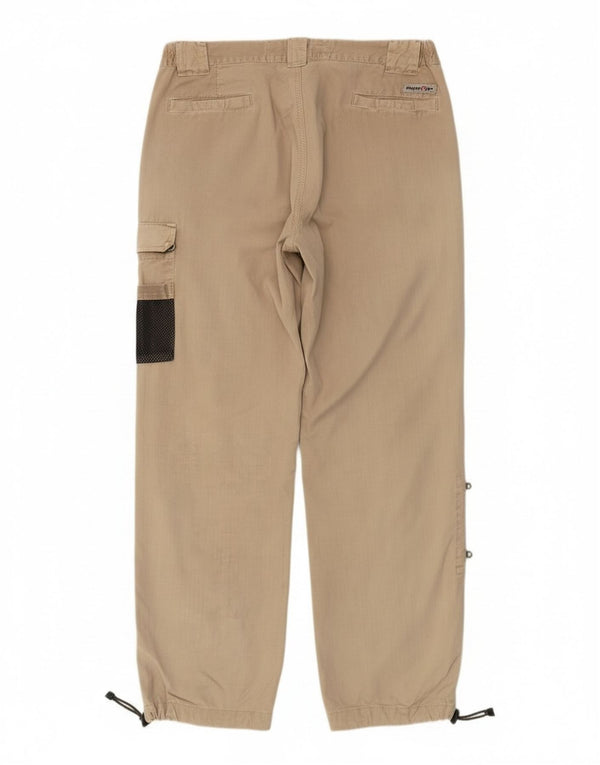 Pantaloni cargo da jogging da uomo Murphy & Nye W36 L30 in cotone beige