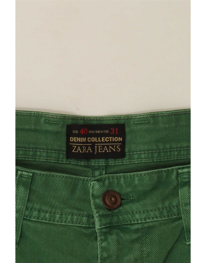 Pantaloncini di jeans da uomo Zara EU 40 medi W31 verdi