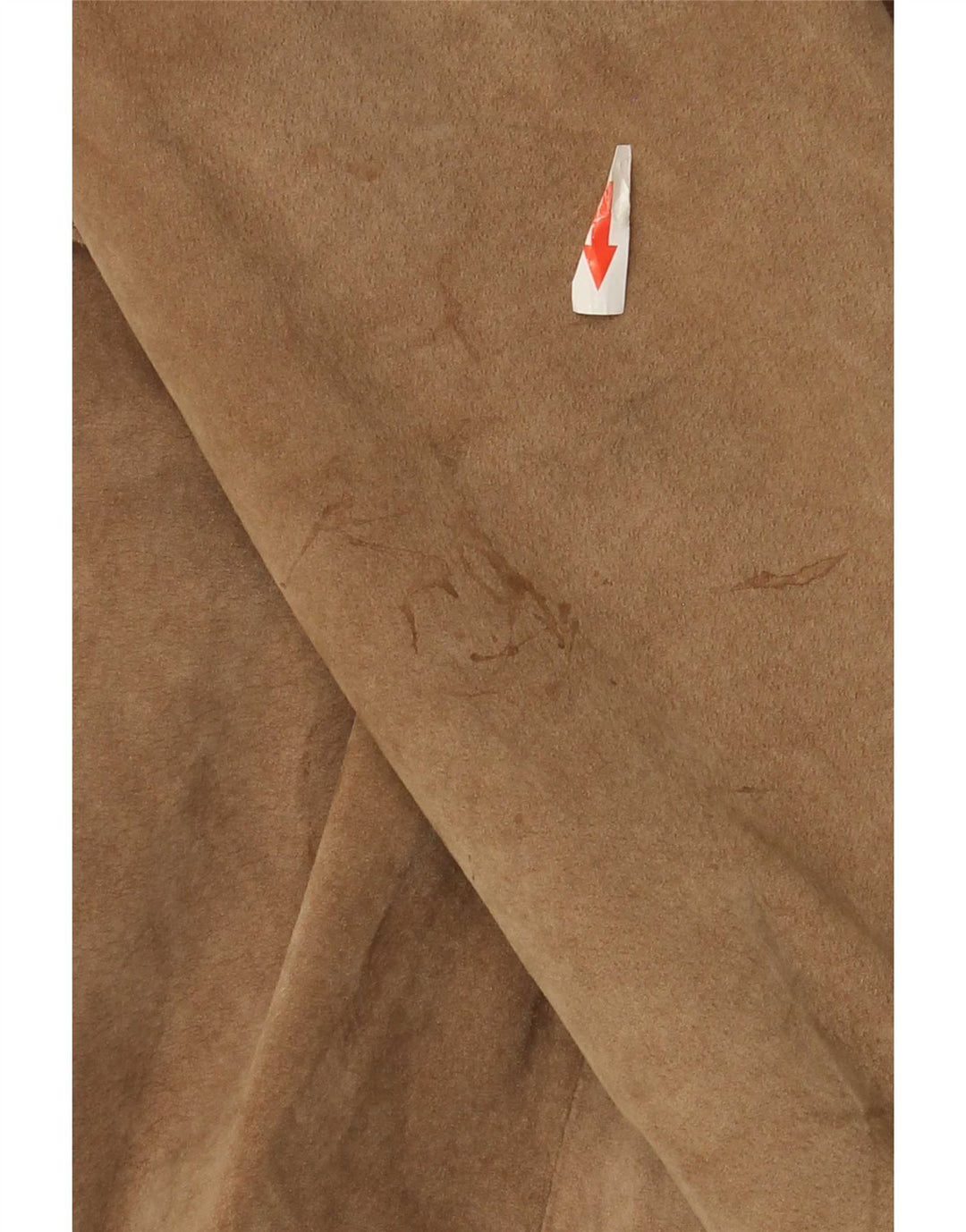 Soprabito vintage da donna in pelle scamosciata UK 14 Beige medio