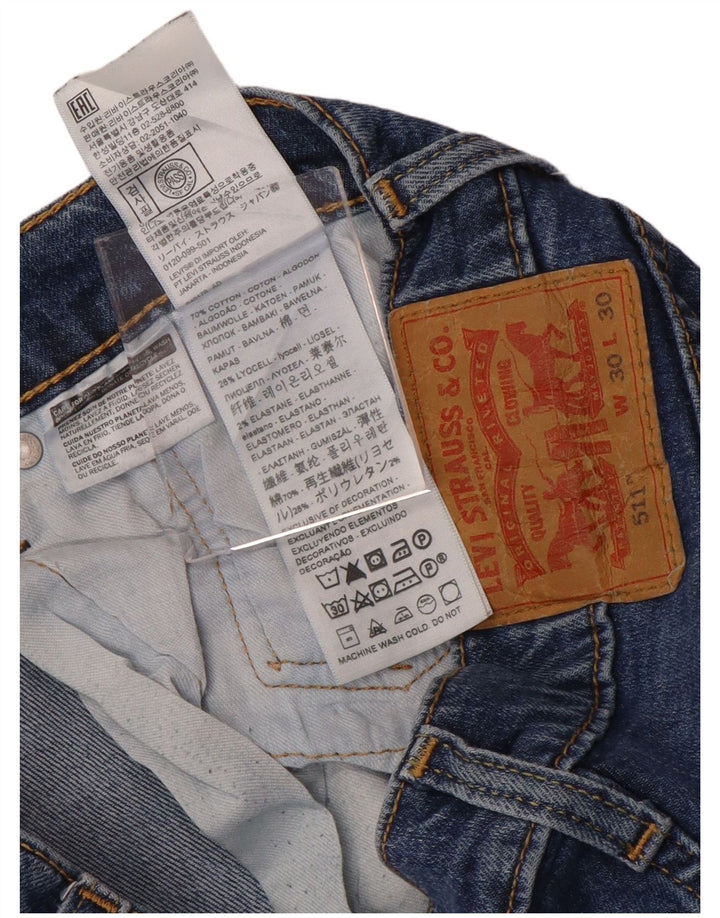 Jeans Levi's Uomo 511 Slim W30 L30 Cotone Blu
