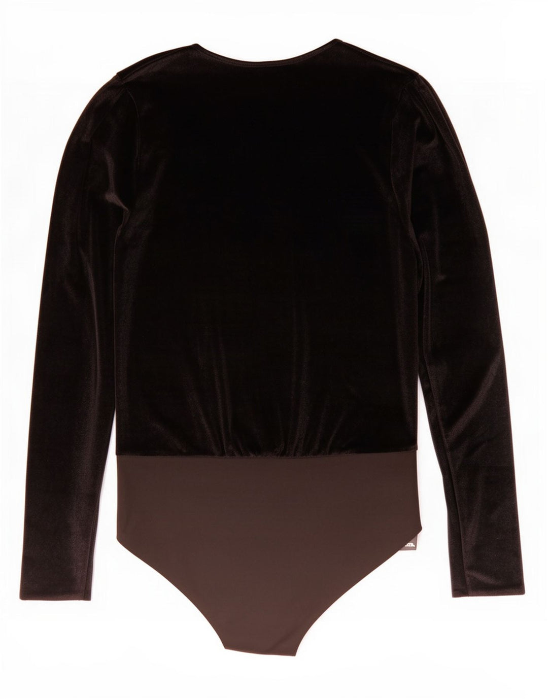 Body in velluto a maniche lunghe da donna Zara UK 12 Medium Black Colourblock