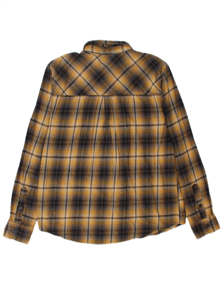 Camicia da uomo in flanella di Mountain Warehouse, cotone a quadri gialli grandi