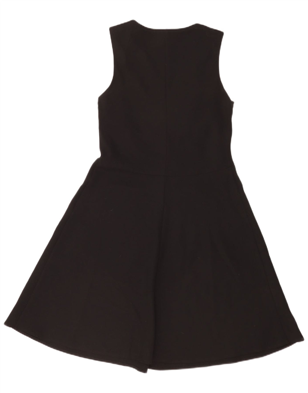 Abito a trapezio senza maniche da donna Laura Ashley UK 12 Poliestere nero medio