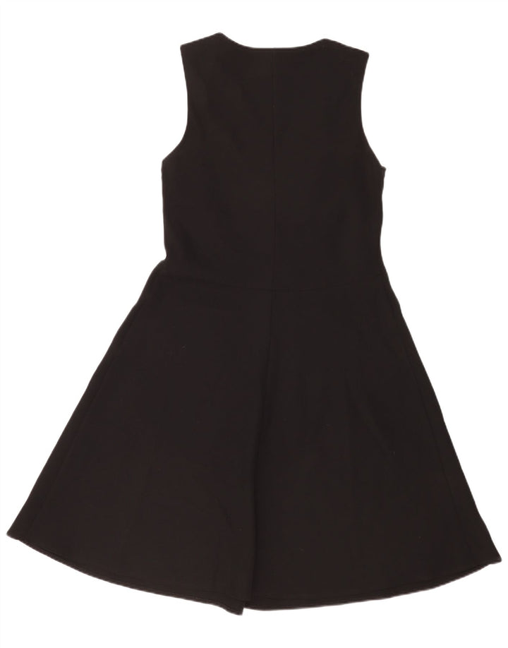 Abito a trapezio senza maniche da donna Laura Ashley UK 12 Poliestere nero medio