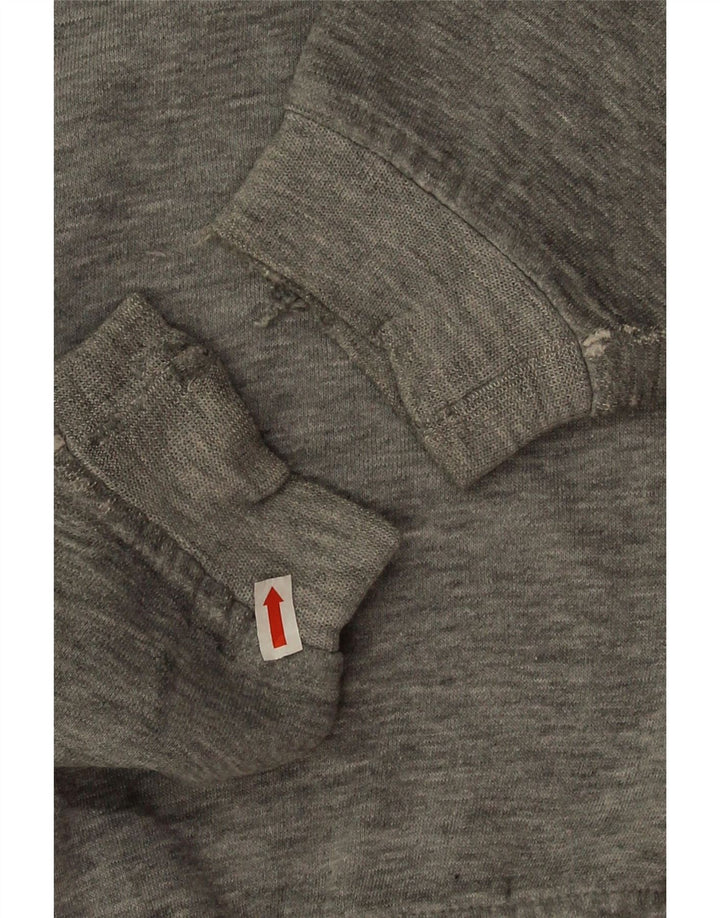 Felpa da uomo vintage maglione grande grigio