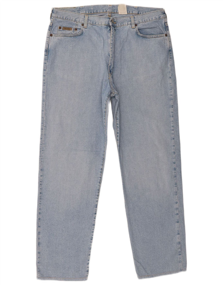 Jeans dritti da uomo Calvin Klein W38 L29 cotone blu