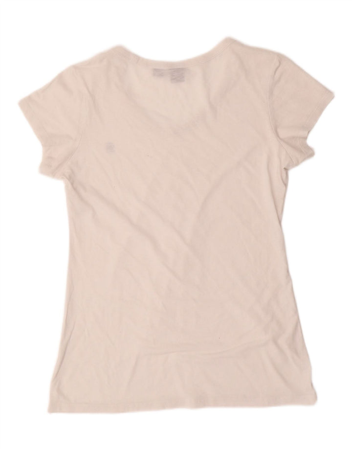 G-STAR Womens T-Shirt Top UK 12 Medium White