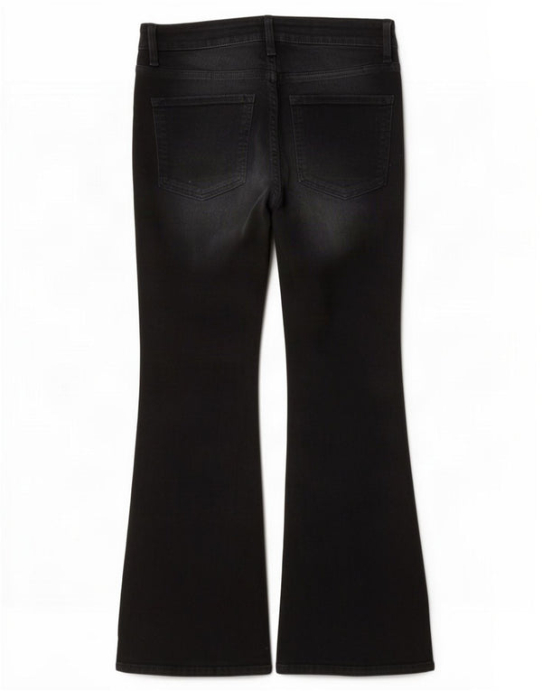 Marks & Spencer Donna The Eva Bootcut Jeans UK 10 Small W28 L28 Nero