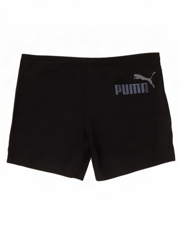 Pantaloncini sportivi da uomo Puma Large neri in poliestere