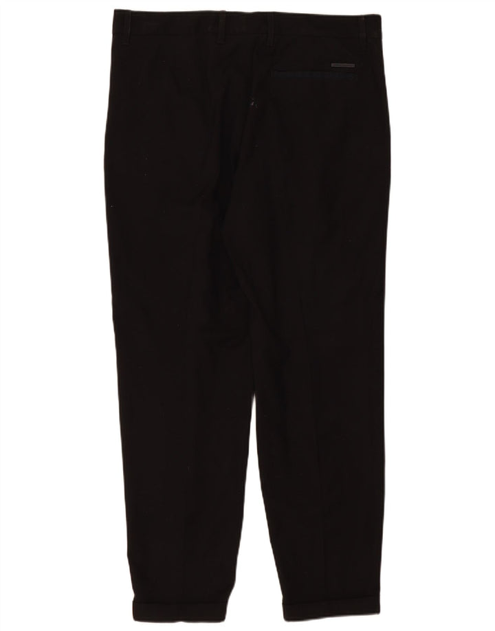 Pantaloni chino con pegging da uomo Armani Exchange W34 L28 poliestere nero