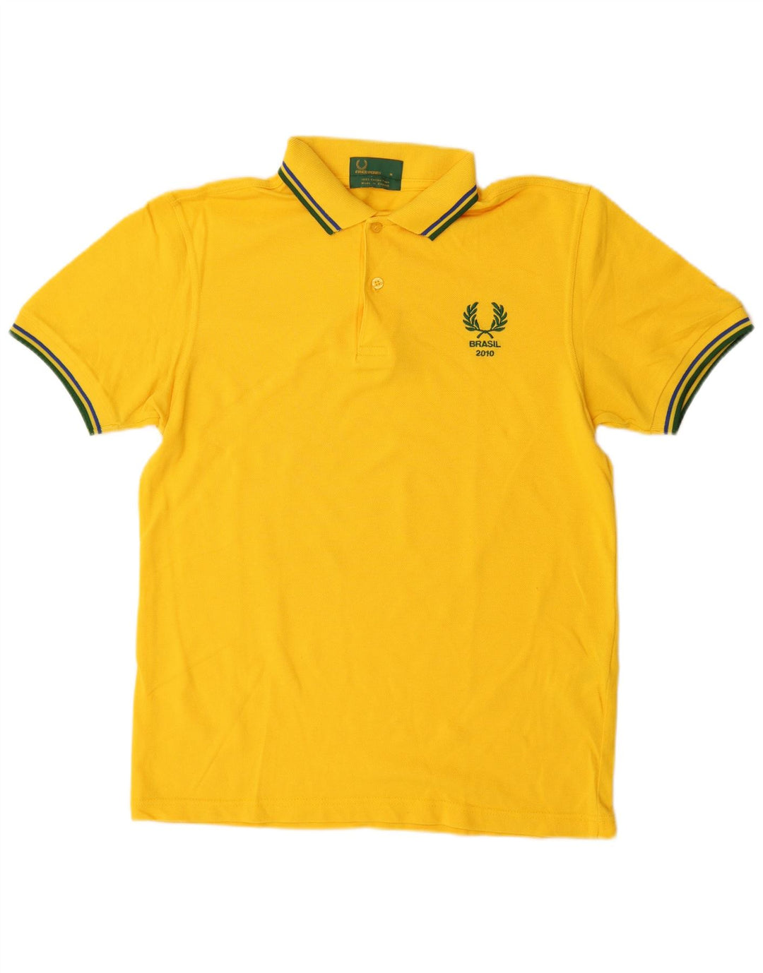 Polo da uomo FRED PERRY in cotone giallo medio