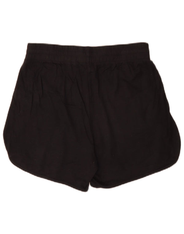 Pantaloncini sportivi grafici da donna Hugo Boss UK 14 cotone nero medio