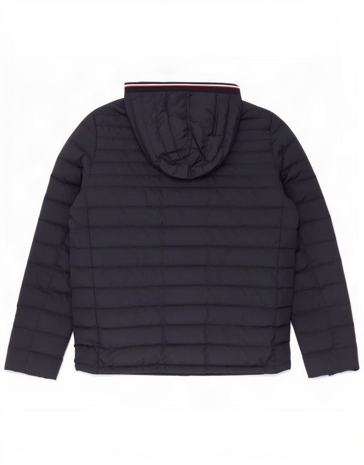 Giacca imbottita con cappuccio da uomo Tommy Hilfiger UK 40 Large in poliestere blu navy