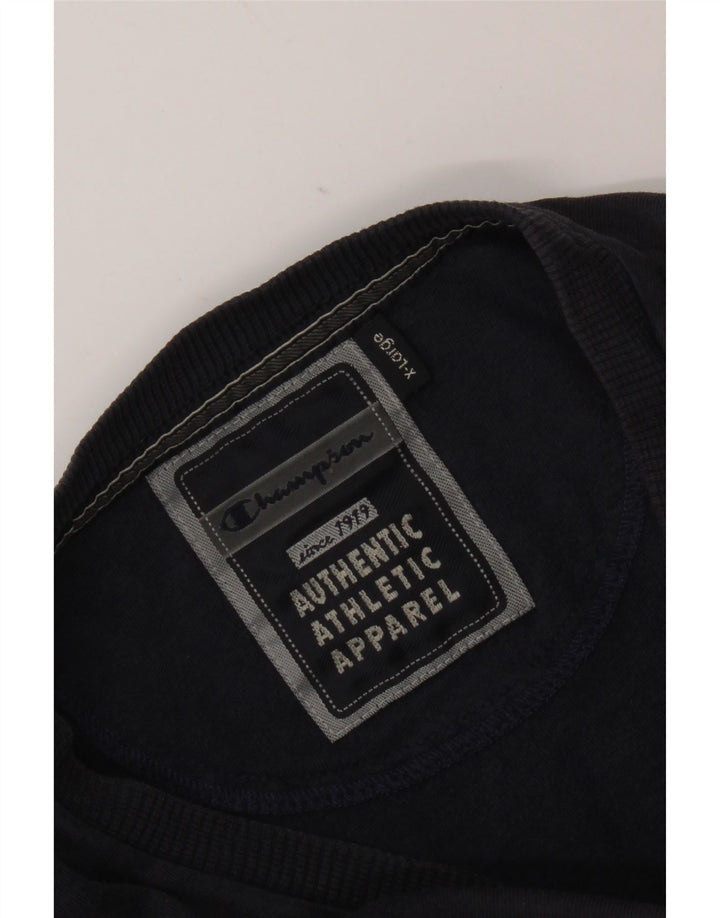 Top da uomo a maniche lunghe Champion XL blu navy