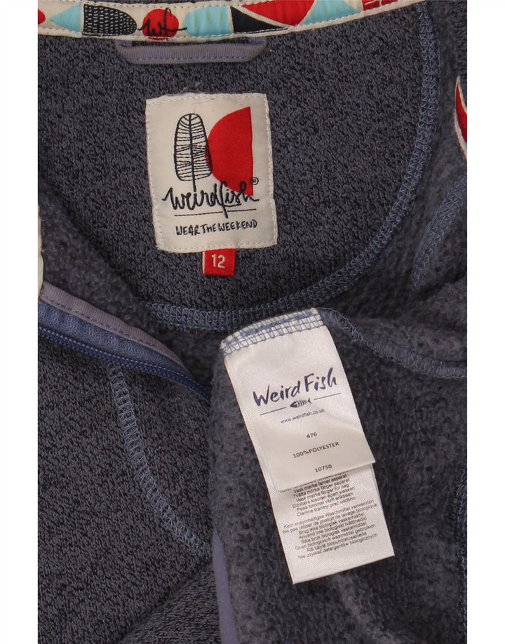 Giacca da tuta da donna Weird Fish UK 12 medio blu navy screziato