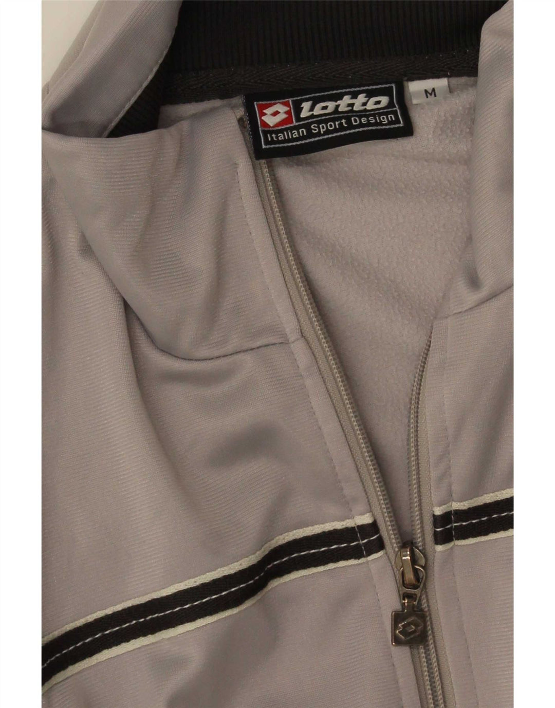 Giacca da ginnastica da uomo con vestibilità regolare Lotto, colore grigio medio