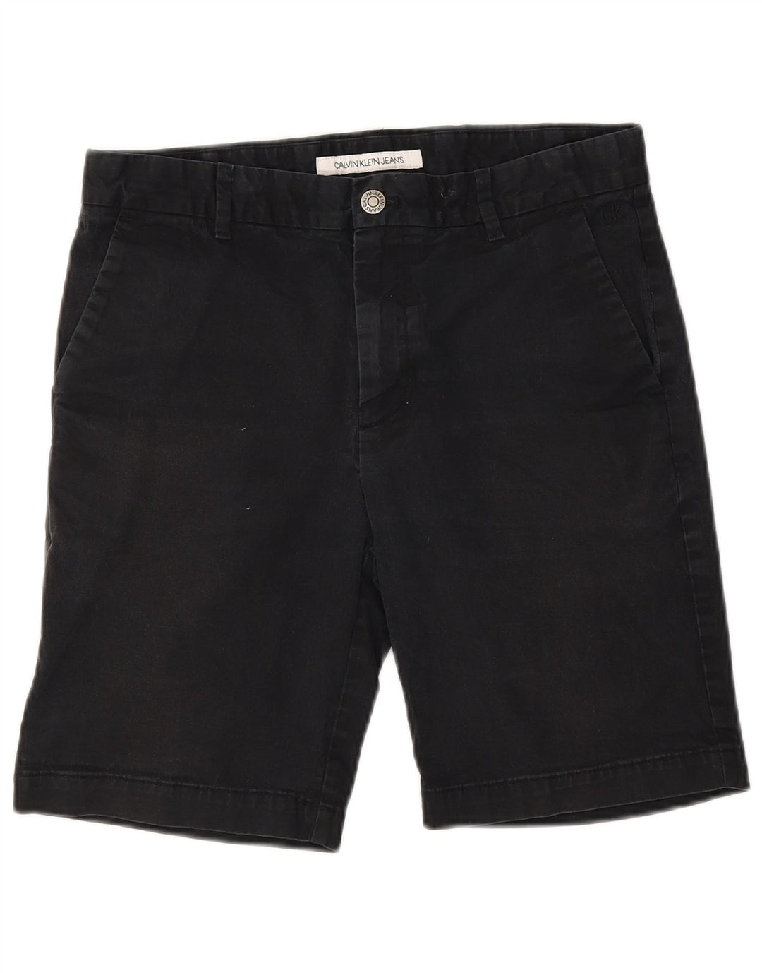 Pantaloncini chino da uomo Calvin Klein W30 cotone blu navy medio