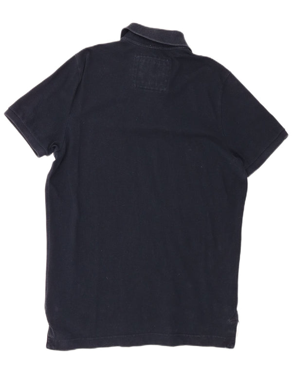 Polo da uomo Muscle Abercrombie & Fitch 2XL in cotone blu navy