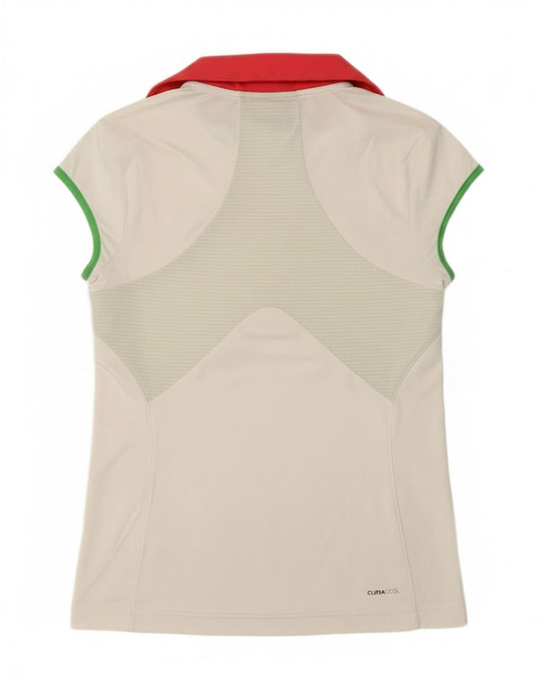 Polo Adidas Bambina Climacool 13-14 anni Sport in poliestere bianco