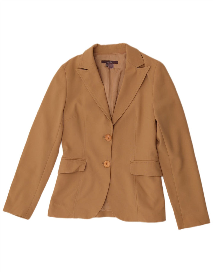 Giacca blazer a 2 bottoni da donna Zara EU 38 piccola in poliestere beige