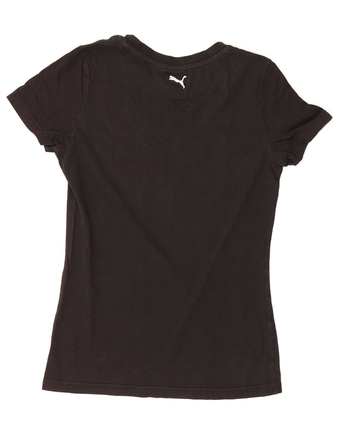 PUMA Womens Graphic T-Shirt Top UK 12 Medium Black Vintage Puma and Second-Hand Puma from Messina Hembry 