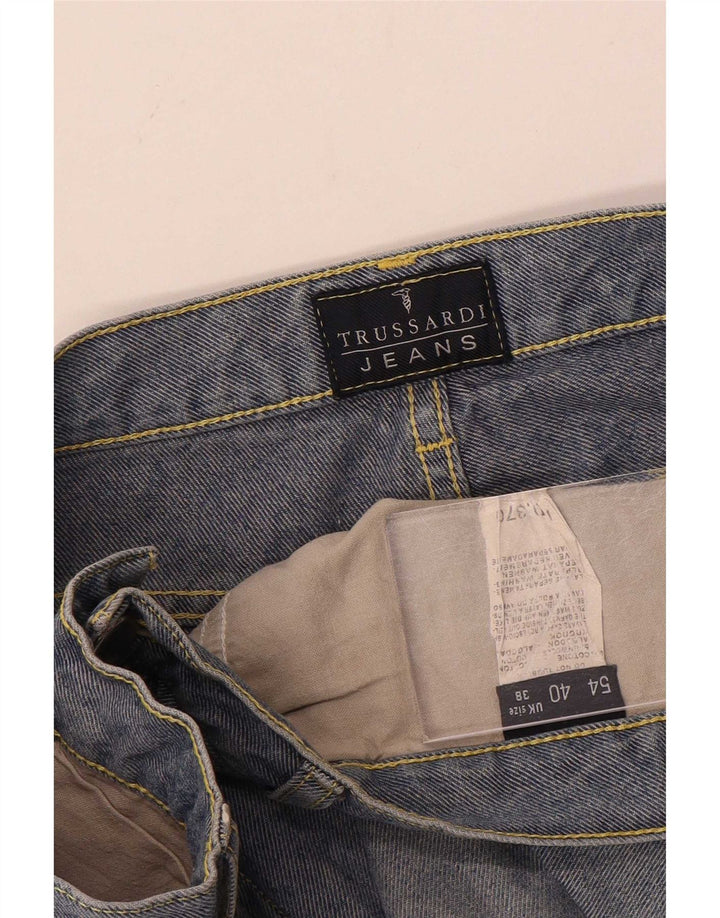 Jeans Straight Uomo Trussardi W38 L36 Cotone Blu