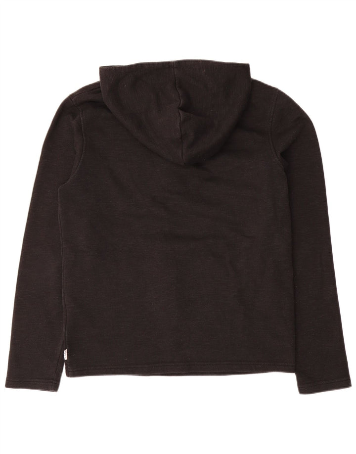 Jack & Jones - Maglione con cappuccio e zip da uomo, piccolo, in poliestere grigio