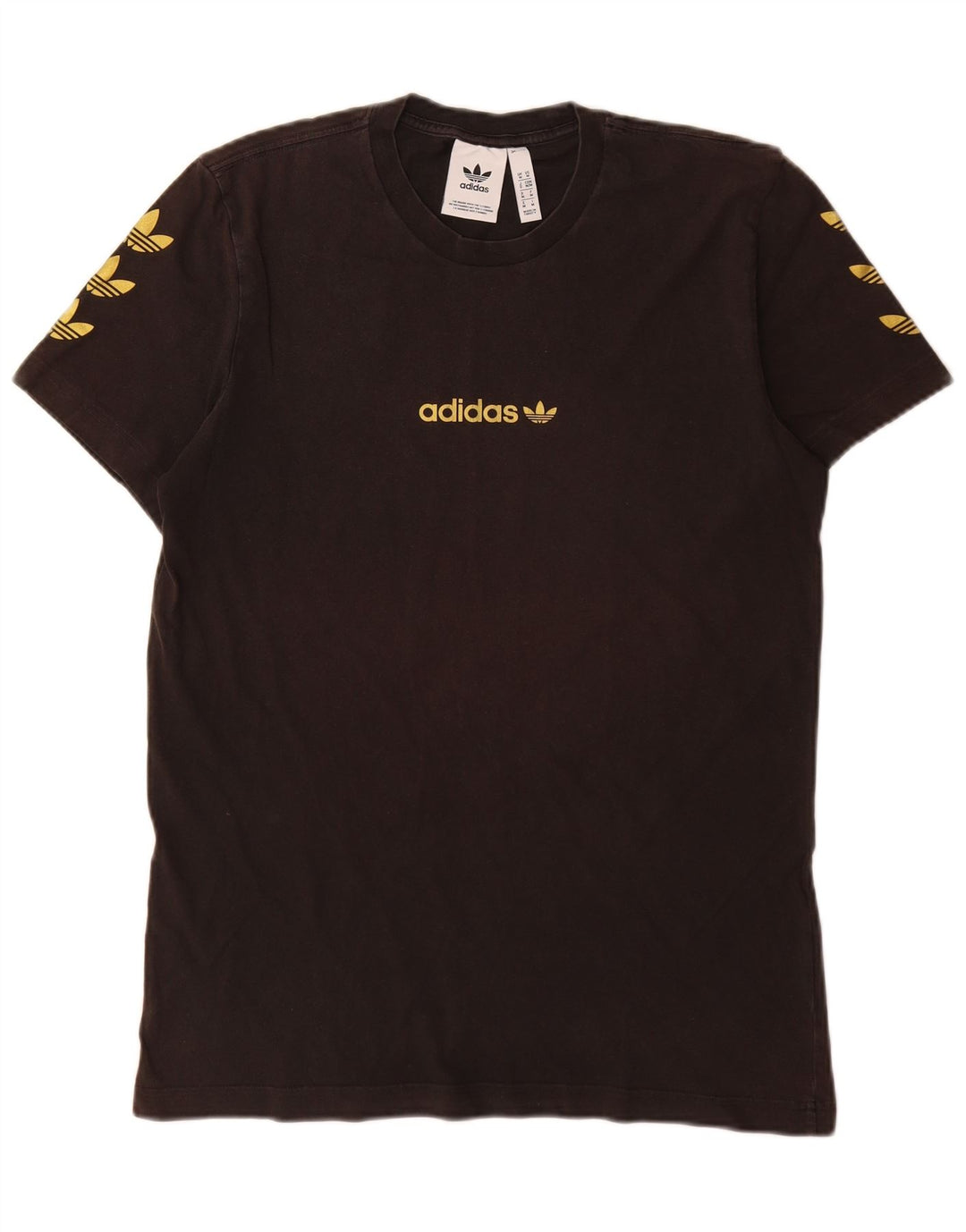 T-shirt grafica da uomo Adidas Top media nera