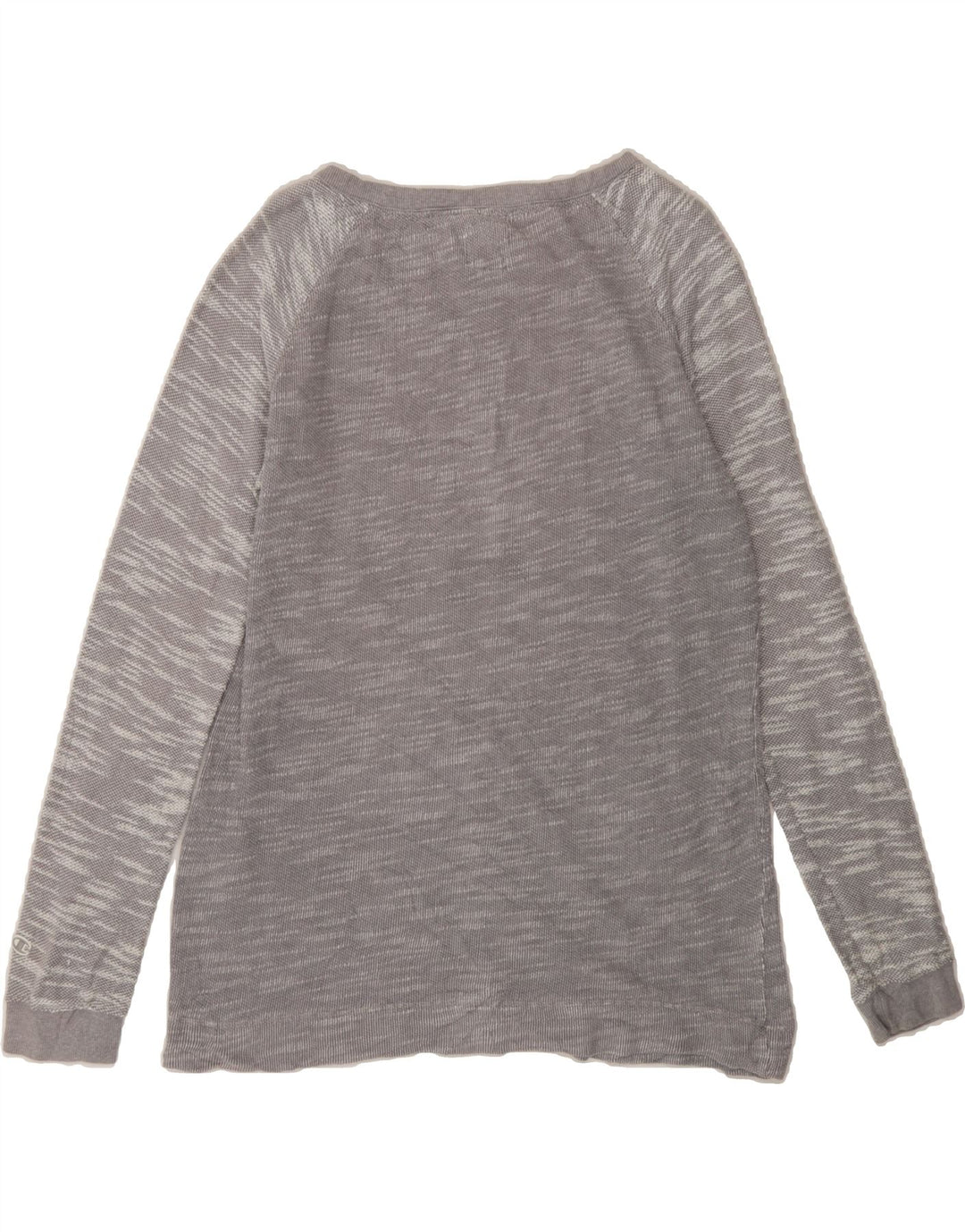 CHAMPION Womens Top Long Sleeve UK 14 Medium Grey Flecked Cotton Vintage Champion and Second-Hand Champion from Messina Hembry 