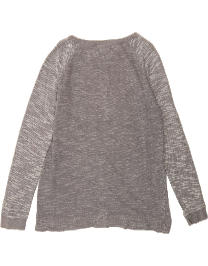 CHAMPION Womens Top Long Sleeve UK 14 Medium Grey Flecked Cotton Vintage Champion and Second-Hand Champion from Messina Hembry 