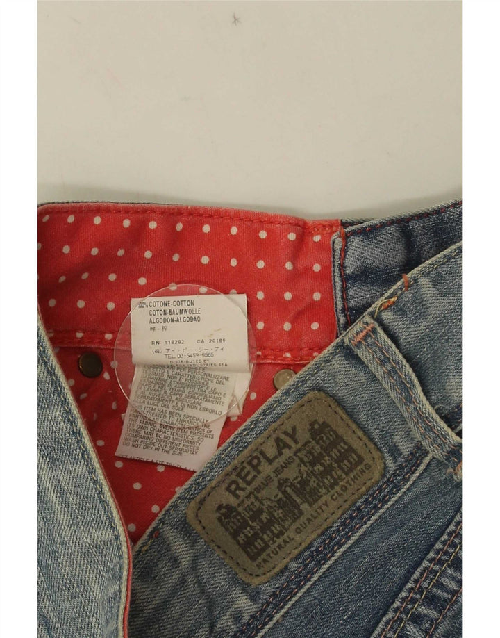Jeans bootcut da donna Replay a vita bassa W25 L32 cotone blu