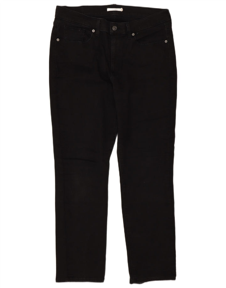 Jeans dritti classici da donna Levi's W32 L30 cotone nero