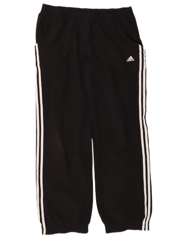 Adidas Womens Tracksuit Trousers Joggers UK 16 Large Black Polyester