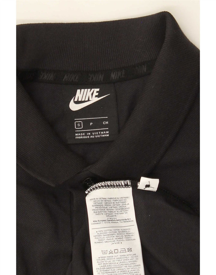 Polo Nike da uomo piccola in cotone nero