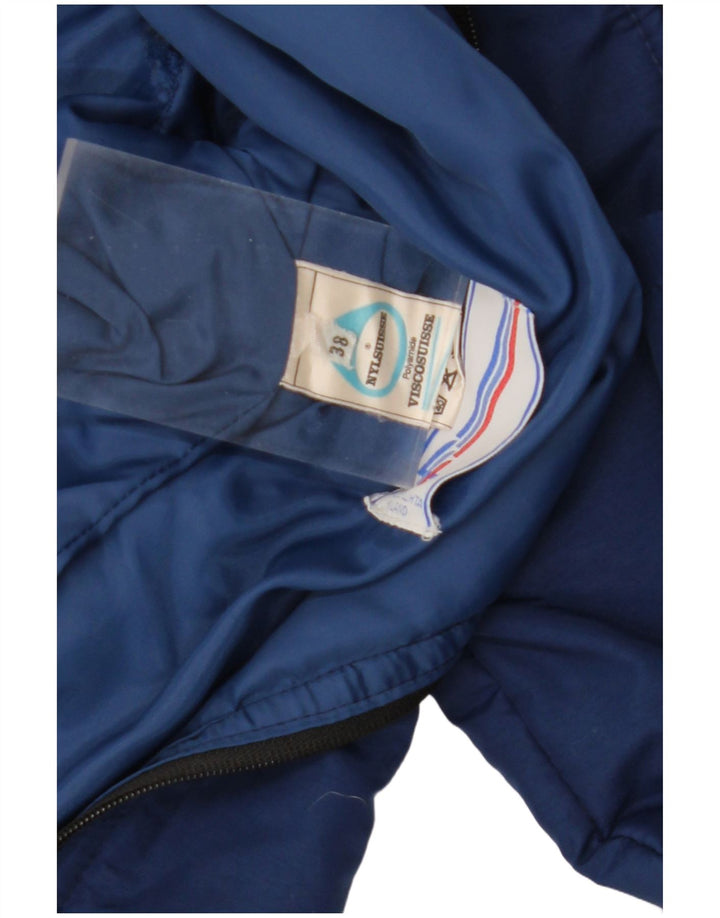 Giacca a vento con cappuccio da donna NYLSUISSE EU 38 viscosa media blu navy