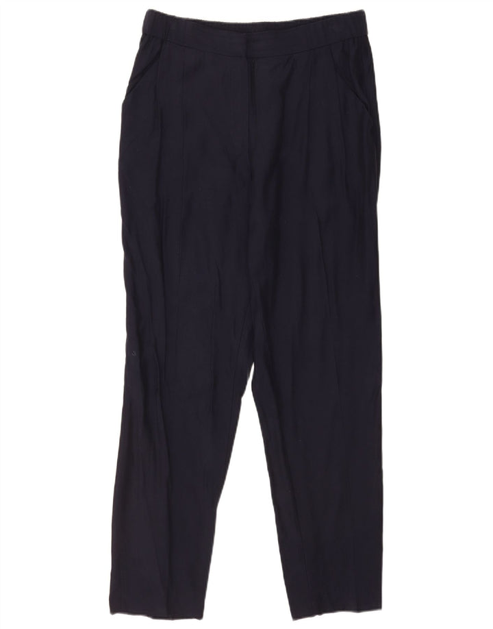 Pantaloni chino dritti da donna Massimo Dutti EU 40 medio W30 L29 blu navy