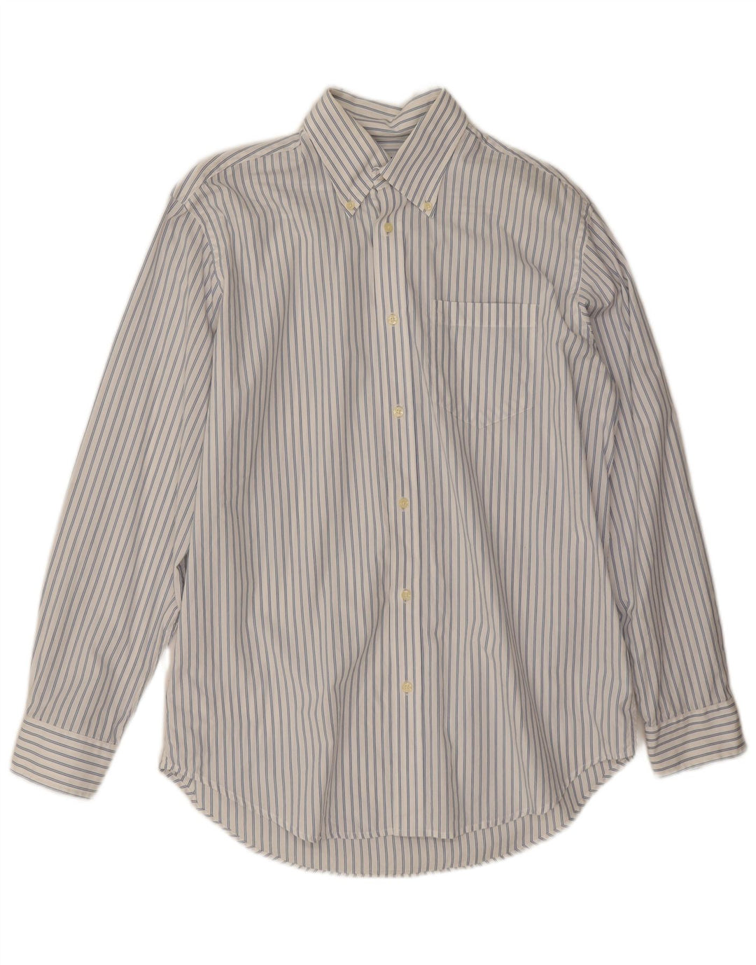 Camicia da uomo dalla vestibilità classica Best Company, gessato bianco medio