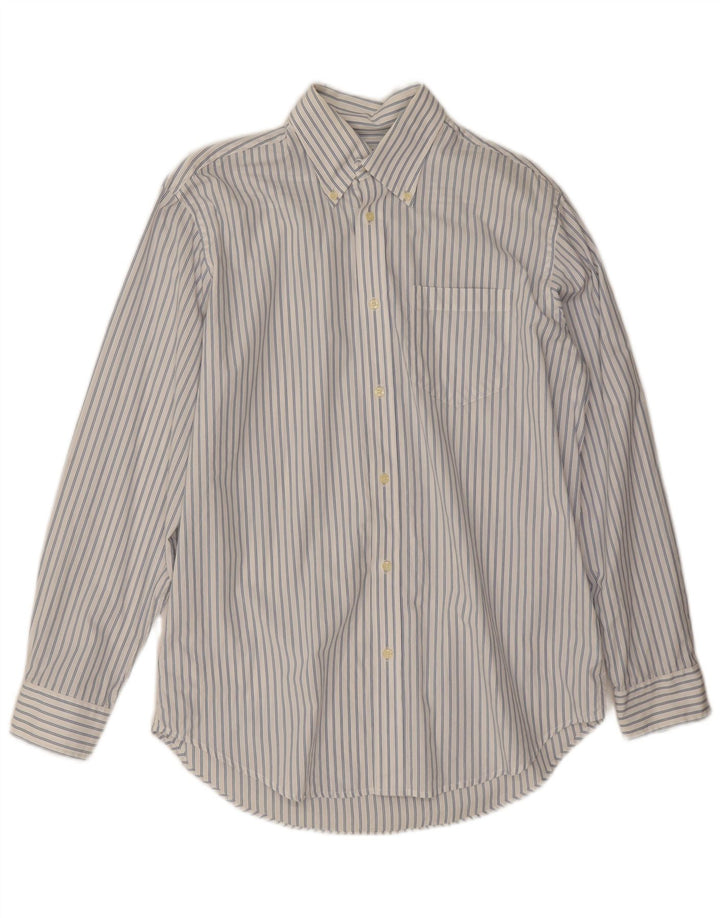 Camicia da uomo dalla vestibilità classica Best Company, gessato bianco medio