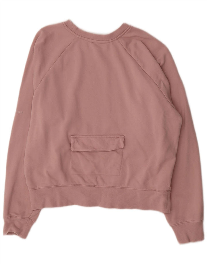 Felpa da donna Nike Jumper UK 16 Large Pink Cotton