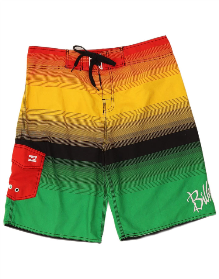 Pantaloncini da bagno grafici da uomo Billabong grandi a righe multicolori