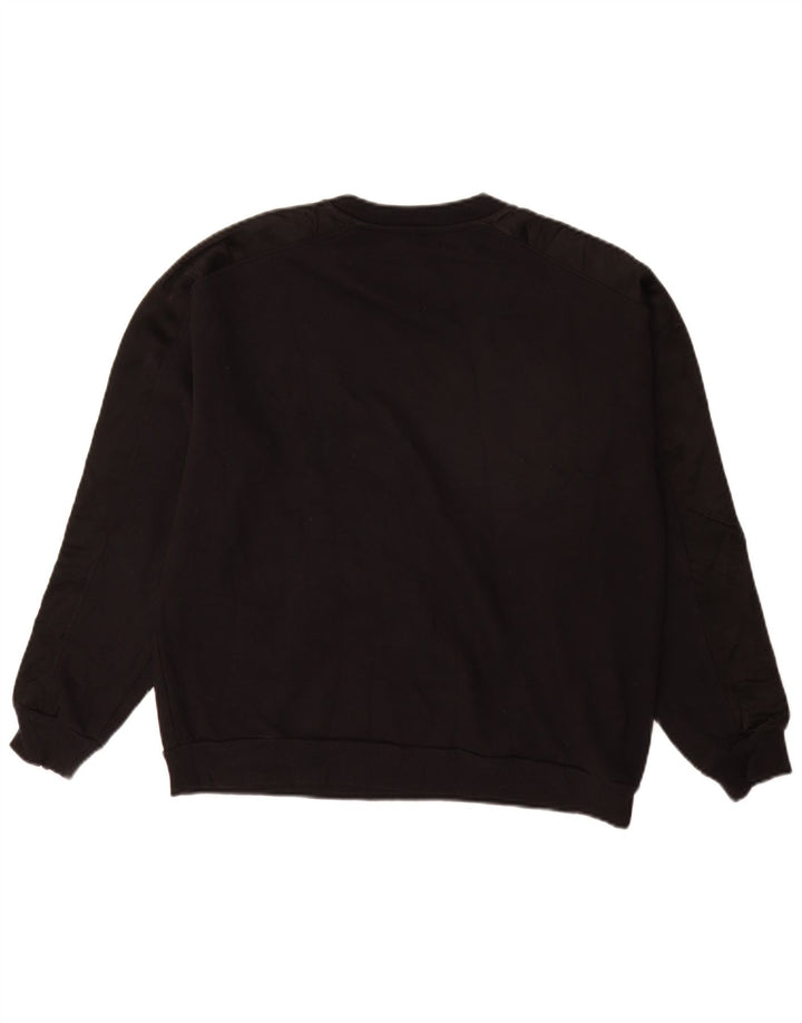 Felpa da uomo Marks & Spencer maglione medio cotone nero