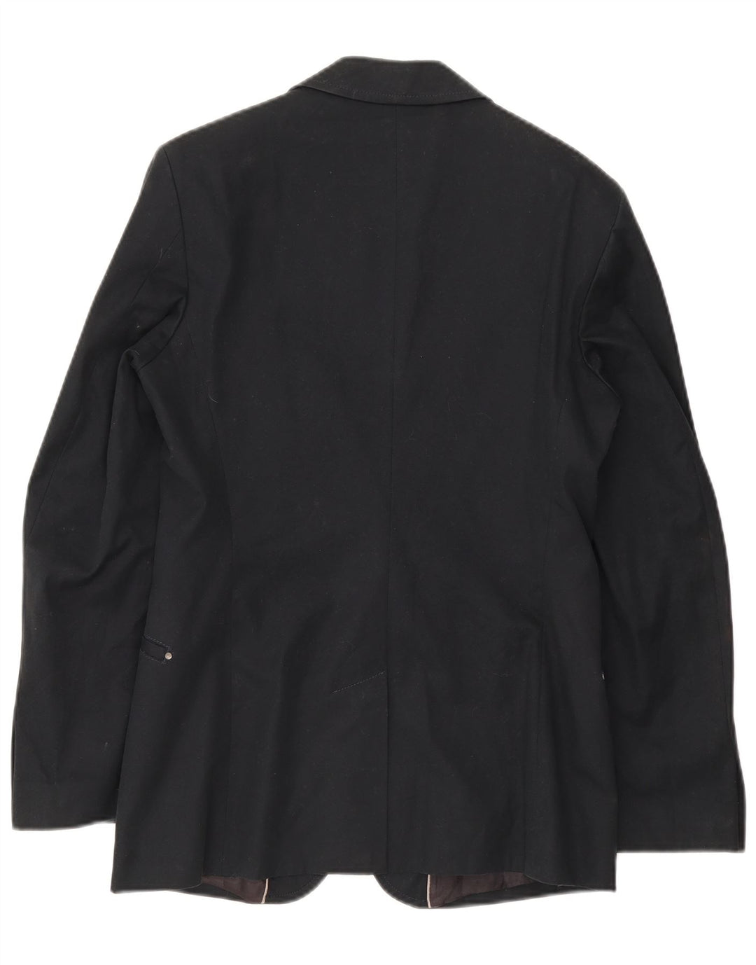 Giacca blazer da uomo a 2 bottoni Zara IT 48 cotone blu navy medio