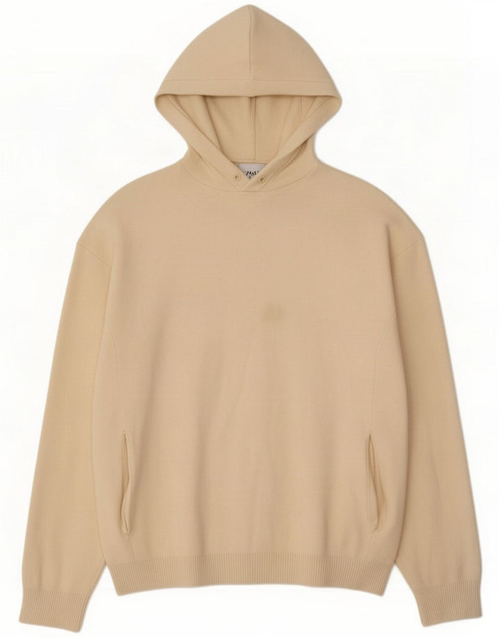 Maglione con cappuccio Zara da uomo in viscosa beige medio