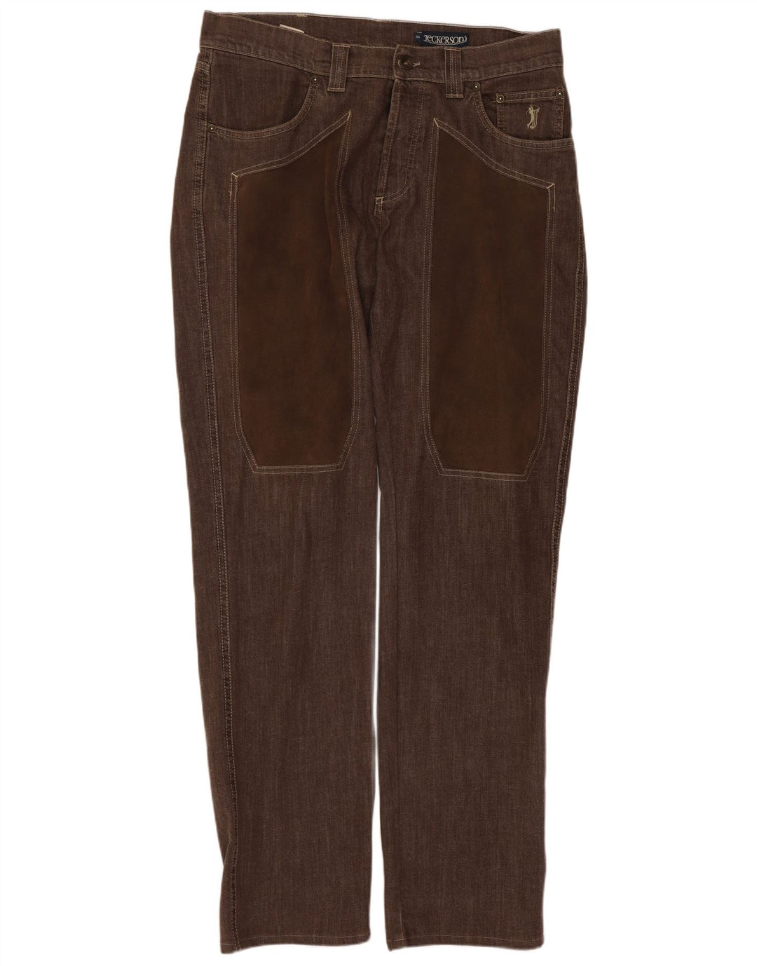 Jeans regolari da uomo Jeckerson W30 L32 cotone marrone